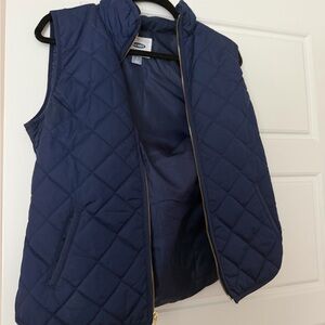 Old Navy Dark Blue Quilted Vest